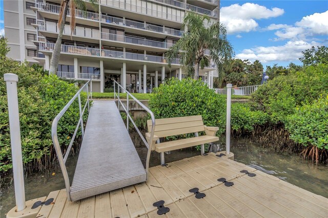 500 N Osceola Ave Unit 211, Clearwater, FL 33755 - dock area featuring a water view
