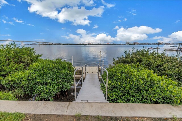 500 N Osceola Ave Unit 211, Clearwater, FL 33755 - dock area featuring a water view
