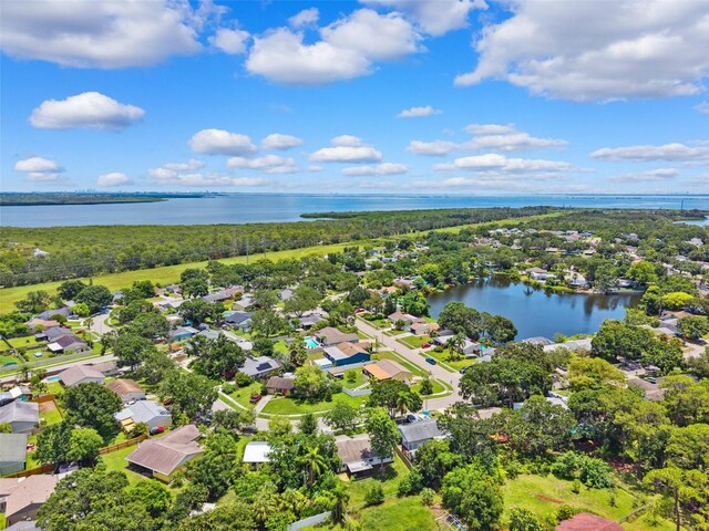 602 Timber Bay Cir W, Oldsmar, FL 34677 - aerial view of residential area featuring a nearby body of water