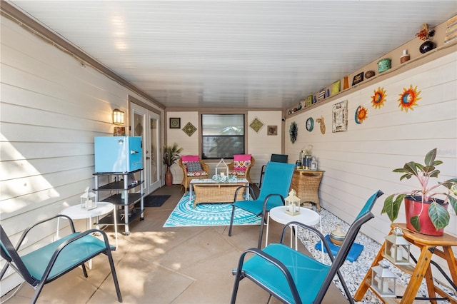 12234 Cider Mill Ln, Hudson, FL 34667 - sunroom featuring wooden walls