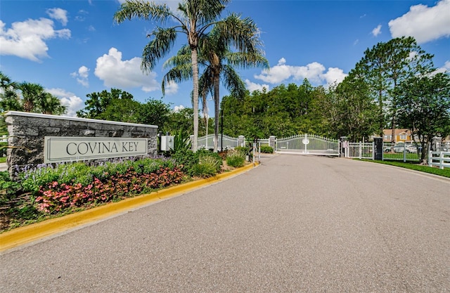 1241 Redondo Way, Wesley Chapel, FL 33543 - community / neighborhood sign with a gate