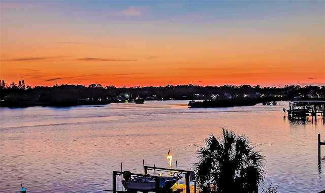 739 Chesapeake Dr, Tarpon Springs, FL 34689 - dock area with a water view