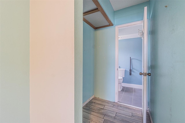739 Chesapeake Dr, Tarpon Springs, FL 34689 - corridor with wood finished floors