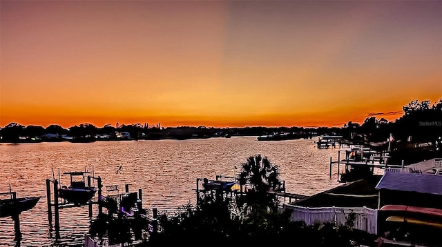 739 Chesapeake Dr, Tarpon Springs, FL 34689 - dock area with a water view
