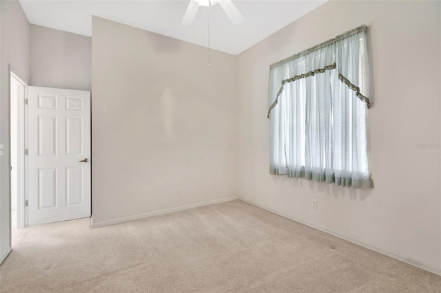 11908 Pilot Country Dr, Spring Hill, FL 34610 - carpeted spare room with ceiling fan and baseboards