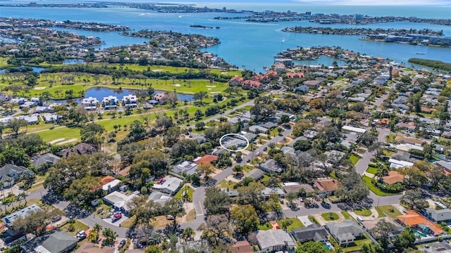 1320 Dixie Ln S, Saint Petersburg, FL 33707 - aerial overview of property's location with a nearby body of water and nearby suburban area