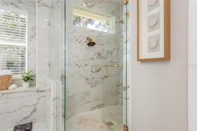 3042 Wentworth Way, Tarpon Springs, FL 34688 - bathroom with a marble finish shower