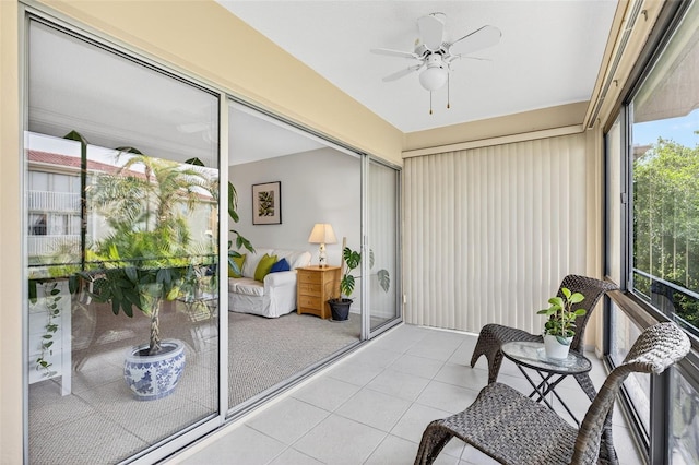 10351 Regal Dr Unit 24, Largo, FL 33774 - sunroom with ceiling fan