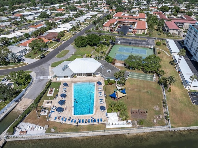 10351 Regal Dr Unit 24, Largo, FL 33774 - aerial view of property's location with a pool area