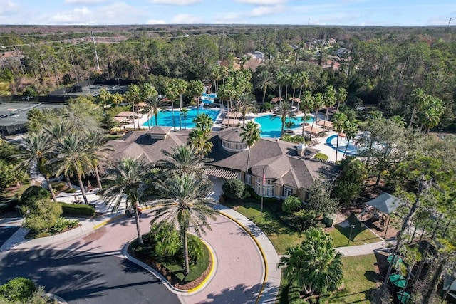 3241 Evening Breeze Loop, Wesley Chapel, FL 33544 - aerial view of a pool