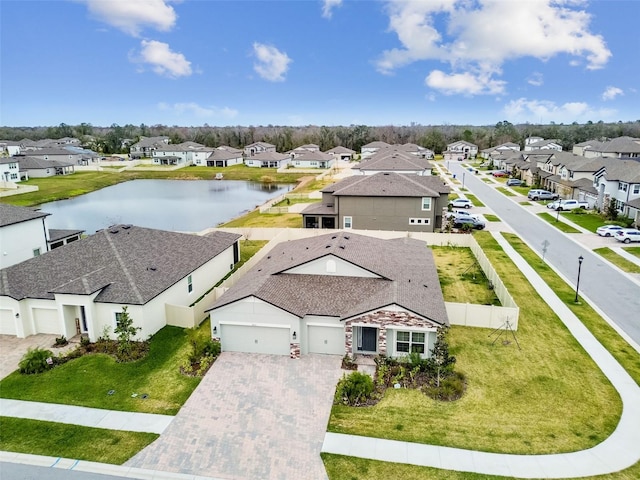 12351 Nouveau Ave, Spring Hill, FL 34610 - aerial perspective of suburban area featuring a large body of water