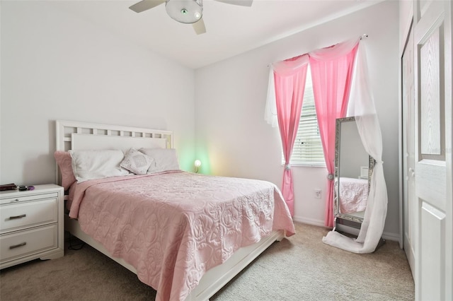 12351 Nouveau Ave, Spring Hill, FL 34610 - carpeted bedroom with ceiling fan