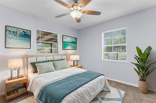 5112 Odin St, Spring Hill, FL 34608 - bedroom featuring carpet flooring and a ceiling fan