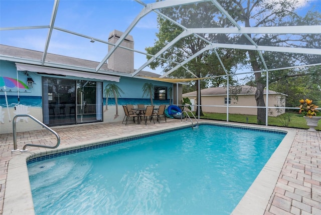 5112 Odin St, Spring Hill, FL 34608 - swimming pool featuring a patio and a lanai