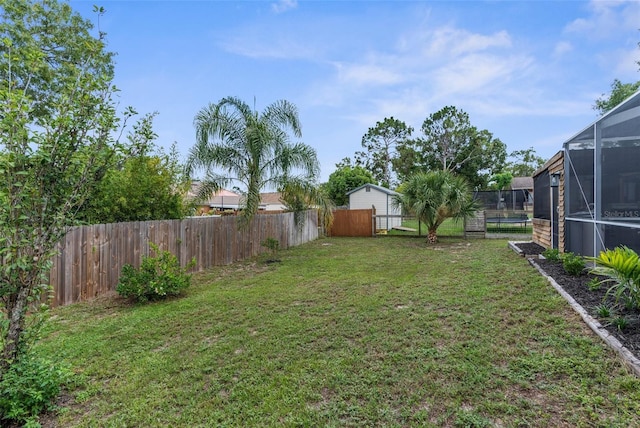 5112 Odin St, Spring Hill, FL 34608 - fenced backyard with a lanai