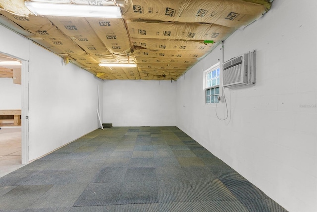5112 Odin St, Spring Hill, FL 34608 - below grade area featuring a wall mounted air conditioner