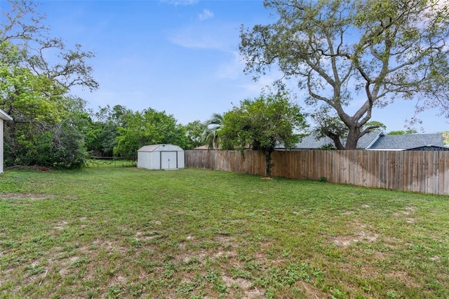 5112 Odin St, Spring Hill, FL 34608 - fenced backyard with a storage unit