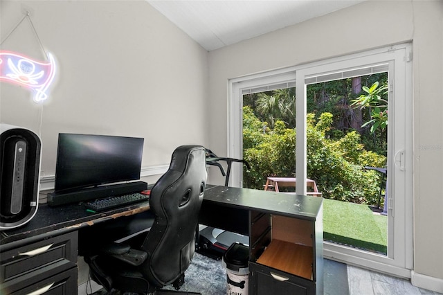 3323 Fox Hunt Dr, Palm Harbor, FL 34683 - office space featuring lofted ceiling