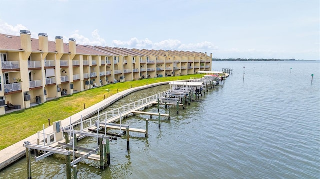 163 Brent Cir, Oldsmar, FL 34677 - dock area with boat lift and a water view