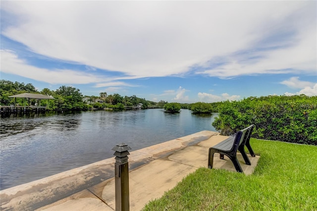 163 Brent Cir, Oldsmar, FL 34677 - water view featuring a dock