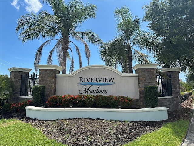 10621 Scenic Hollow Dr, Riverview, FL 33578 - view of community sign
