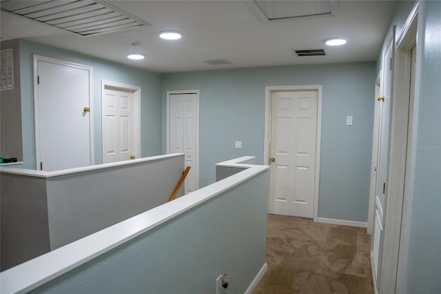 25435 Bruford Blvd, Land O Lakes, FL 34639 - hall featuring carpet and recessed lighting