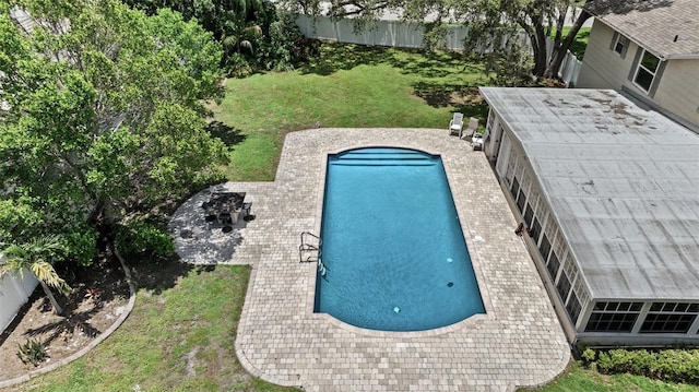 1310 Rustlewood Dr, Brandon, FL 33510 - view of pool with a patio and a fenced backyard