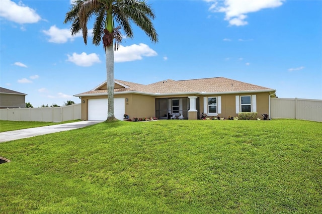 125 Paddock St, Lehigh Acres, FL 33974 - ranch-style home with driveway, stucco siding, and an attached garage