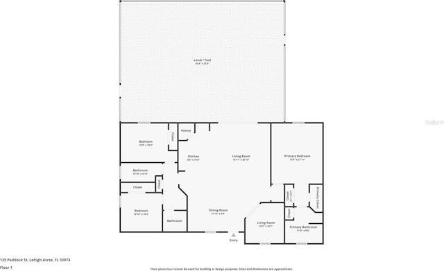 125 Paddock St, Lehigh Acres, FL 33974 - view of room layout