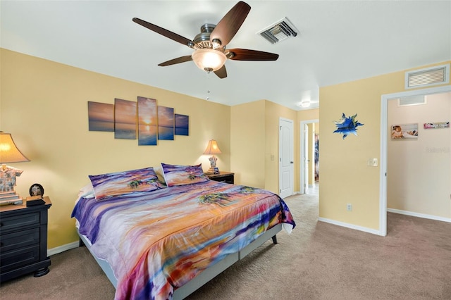 125 Paddock St, Lehigh Acres, FL 33974 - bedroom featuring carpet and a ceiling fan