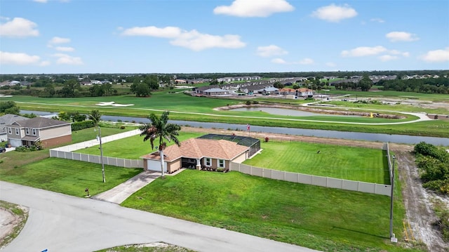 125 Paddock St, Lehigh Acres, FL 33974 - aerial perspective of suburban area with a nearby body of water