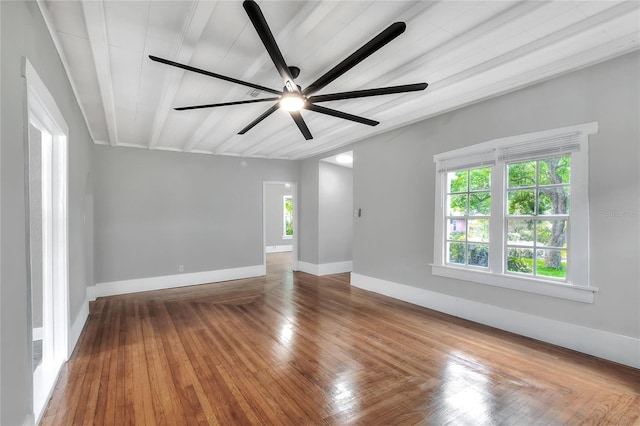 720 Woodward St, Lakeland, FL 33803 - spare room featuring ceiling fan and wood finished floors