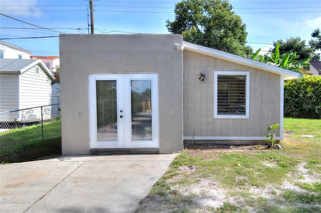 720 Woodward St, Lakeland, FL 33803 - doorway to property featuring french doors and a patio