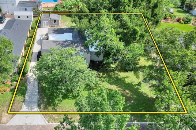 720 Woodward St, Lakeland, FL 33803 - aerial overview of property's location with property parcel outlined