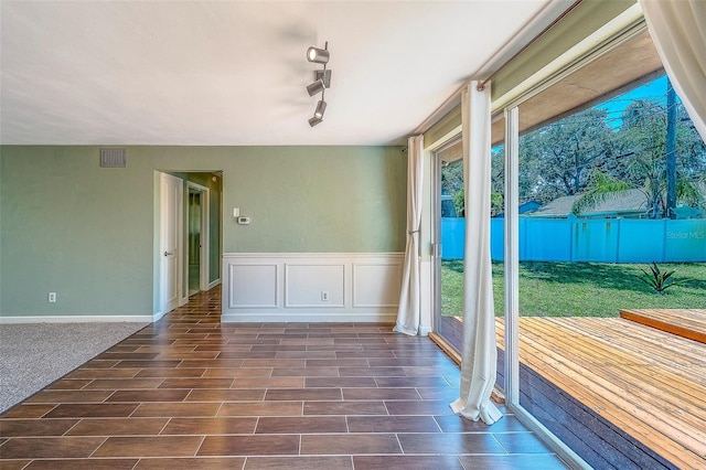 2123 Indigo Dr, Clearwater, FL 33763 - unfurnished sunroom with plenty of natural light and rail lighting