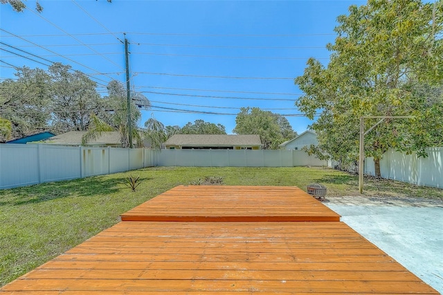 2123 Indigo Dr, Clearwater, FL 33763 - wooden terrace featuring a fenced backyard