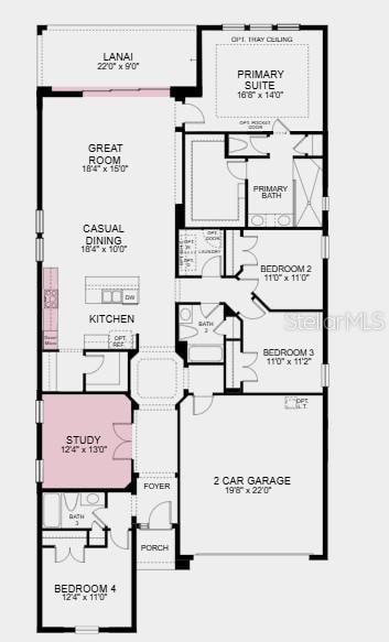 33618 Castaway Loop, Wesley Chapel, FL 33543 - view of room layout
