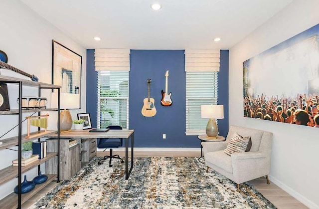 33618 Castaway Loop, Wesley Chapel, FL 33543 - office with wood finished floors and recessed lighting