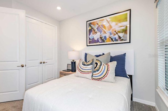 33618 Castaway Loop, Wesley Chapel, FL 33543 - carpeted bedroom featuring recessed lighting and a closet