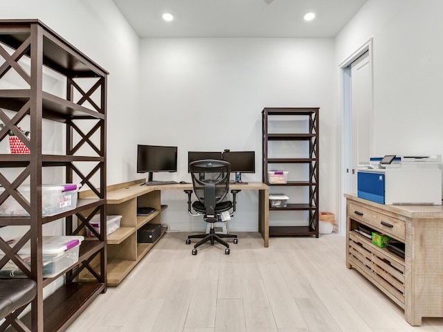 6057 Marsh Trail Dr, Odessa, FL 33556 - office space featuring wood finished floors and recessed lighting