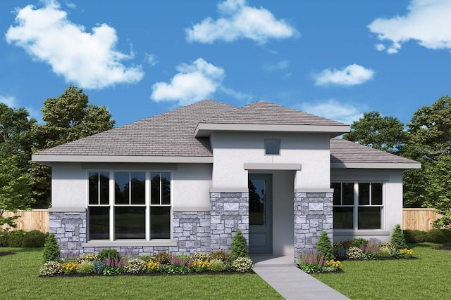 699 Allora Ave, Nokomis, FL 34275 - view of front of home with stone siding and stucco siding
