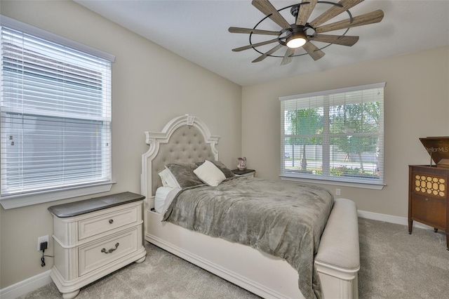 2866 Quail Crest Ct, Valrico, FL 33594 - bedroom featuring light colored carpet and ceiling fan
