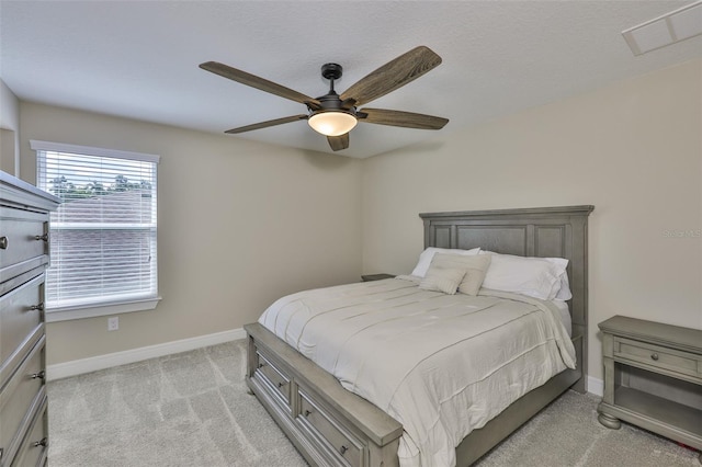 2866 Quail Crest Ct, Valrico, FL 33594 - bedroom with light carpet and a ceiling fan