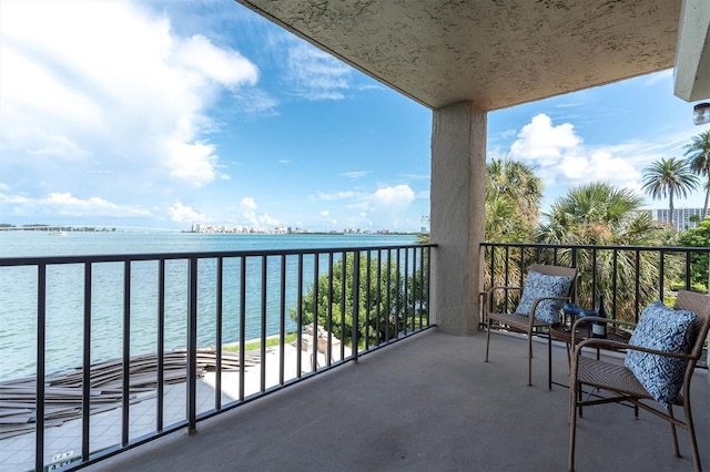 602 Lime Ave Unit 102, Clearwater, FL 33756 - balcony with a water view