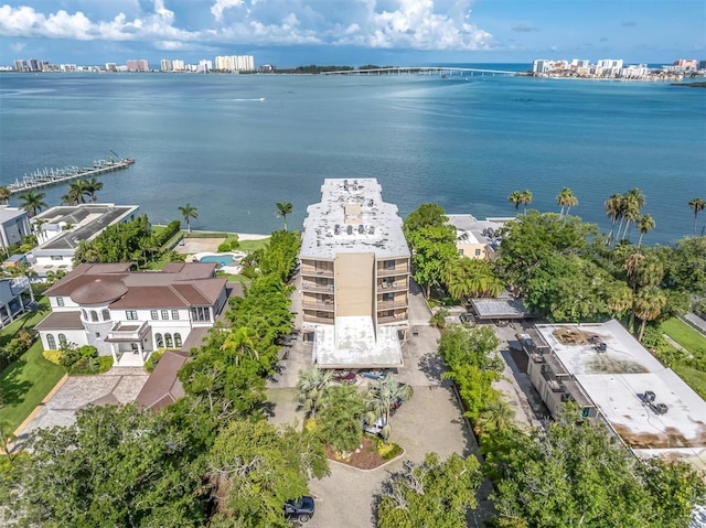 602 Lime Ave Unit 102, Clearwater, FL 33756 - bird's eye view of a nearby body of water and skyline