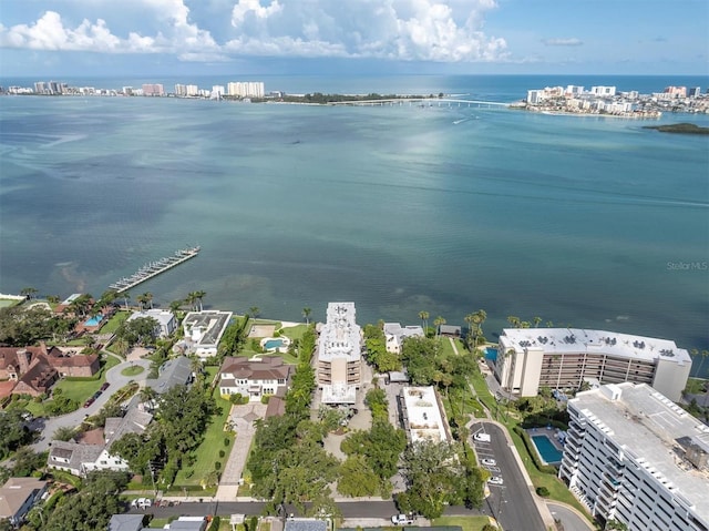 602 Lime Ave Unit 102, Clearwater, FL 33756 - aerial view of property's location with a nearby body of water