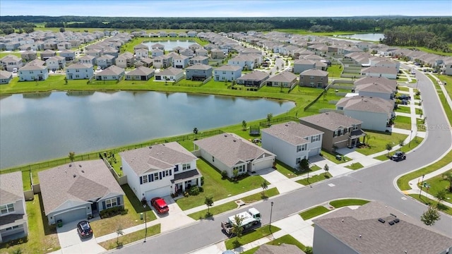 33369 Hamilton Hill Ln, Wesley Chapel, FL 33545 - aerial perspective of suburban area featuring a nearby body of water