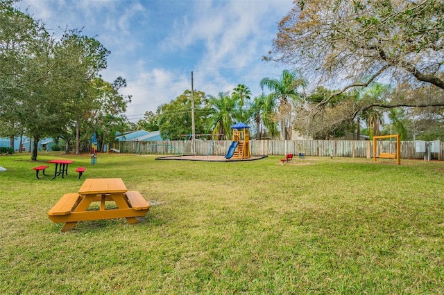 3335 Fox Hunt Dr, Palm Harbor, FL 34683 - view of yard featuring a playground