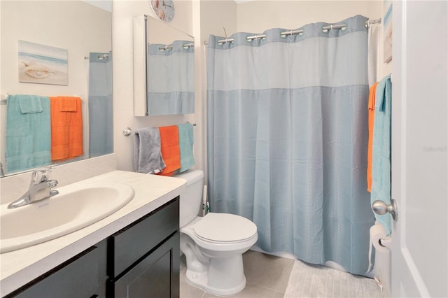 12710 Buffalo Run Dr, Gibsonton, FL 33534 - full bath featuring vanity, tile patterned flooring, and a shower with shower curtain