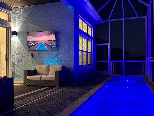 5307 Wishing Arch Dr, Apollo Beach, FL 33572 - view of swimming pool featuring a patio